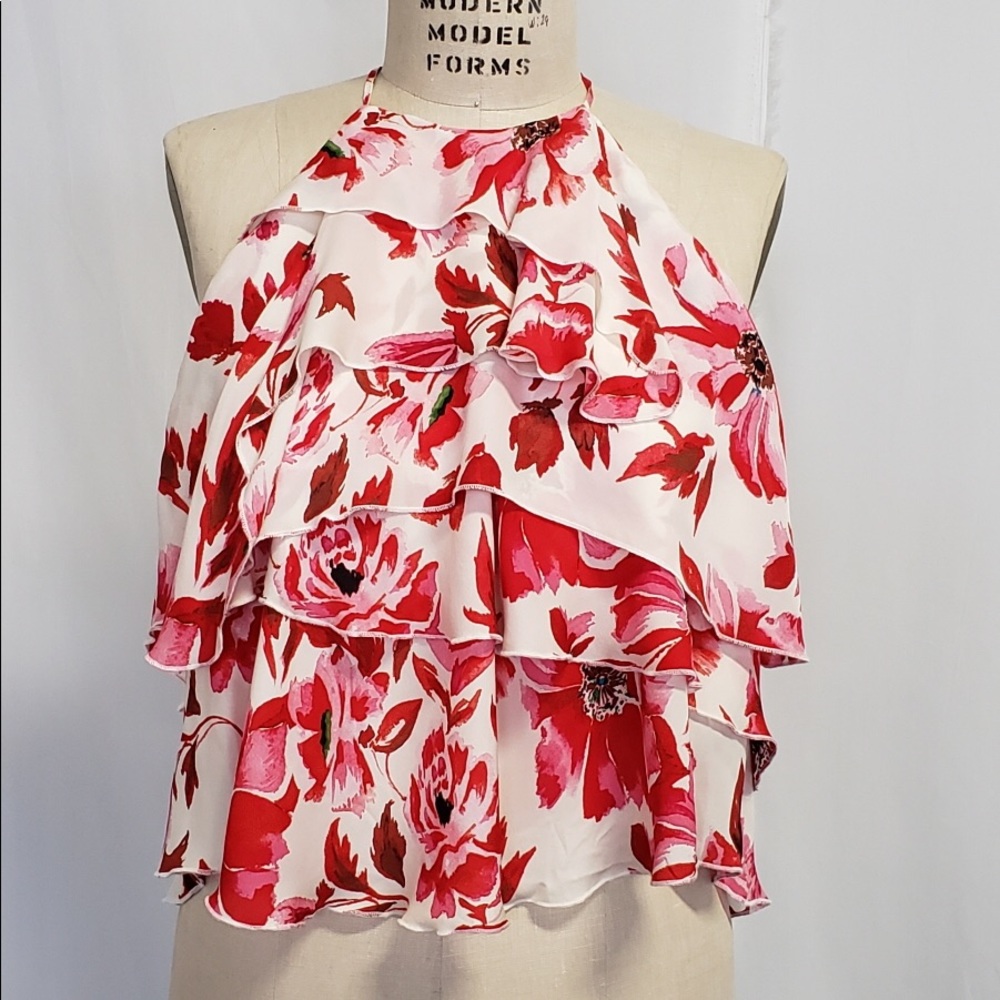Intermix ruffle blouse in floral print